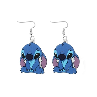 Siddende Stitch-øreringe - 1 par